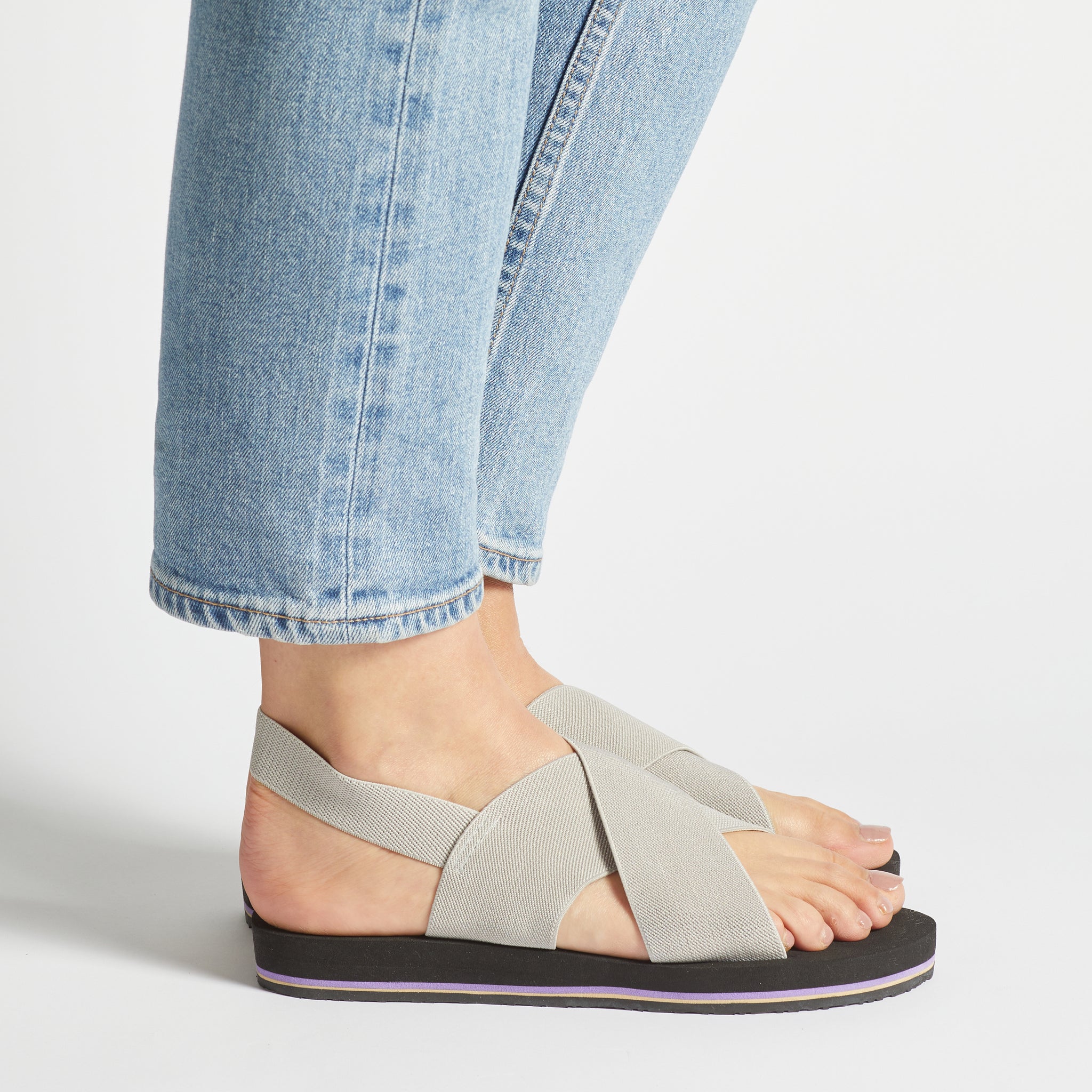 Pieds Original Pearl Grey Sandal | Made by hand in Australia