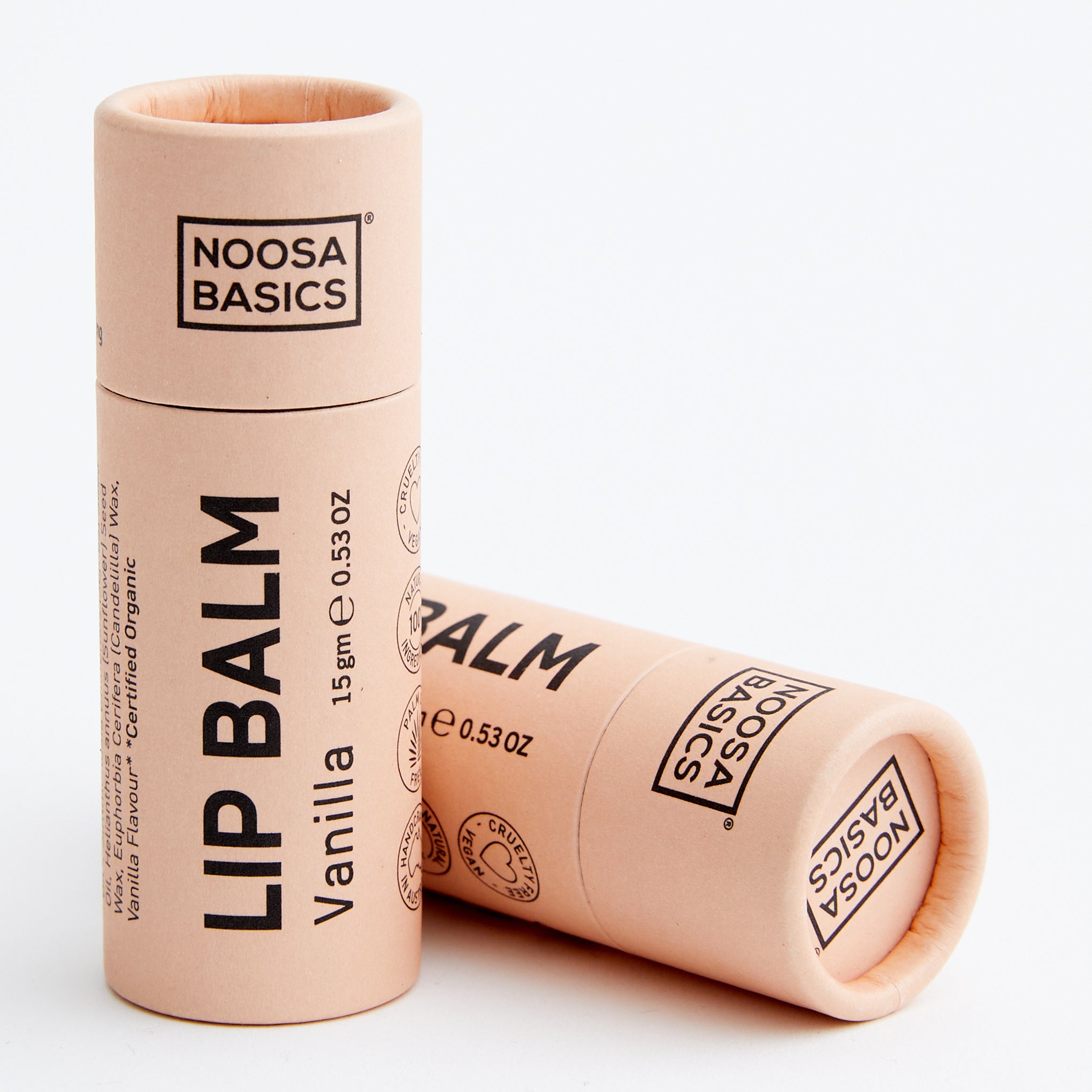Noosa Basics Vanilla Lip Balm | Organic Australian made lip balm