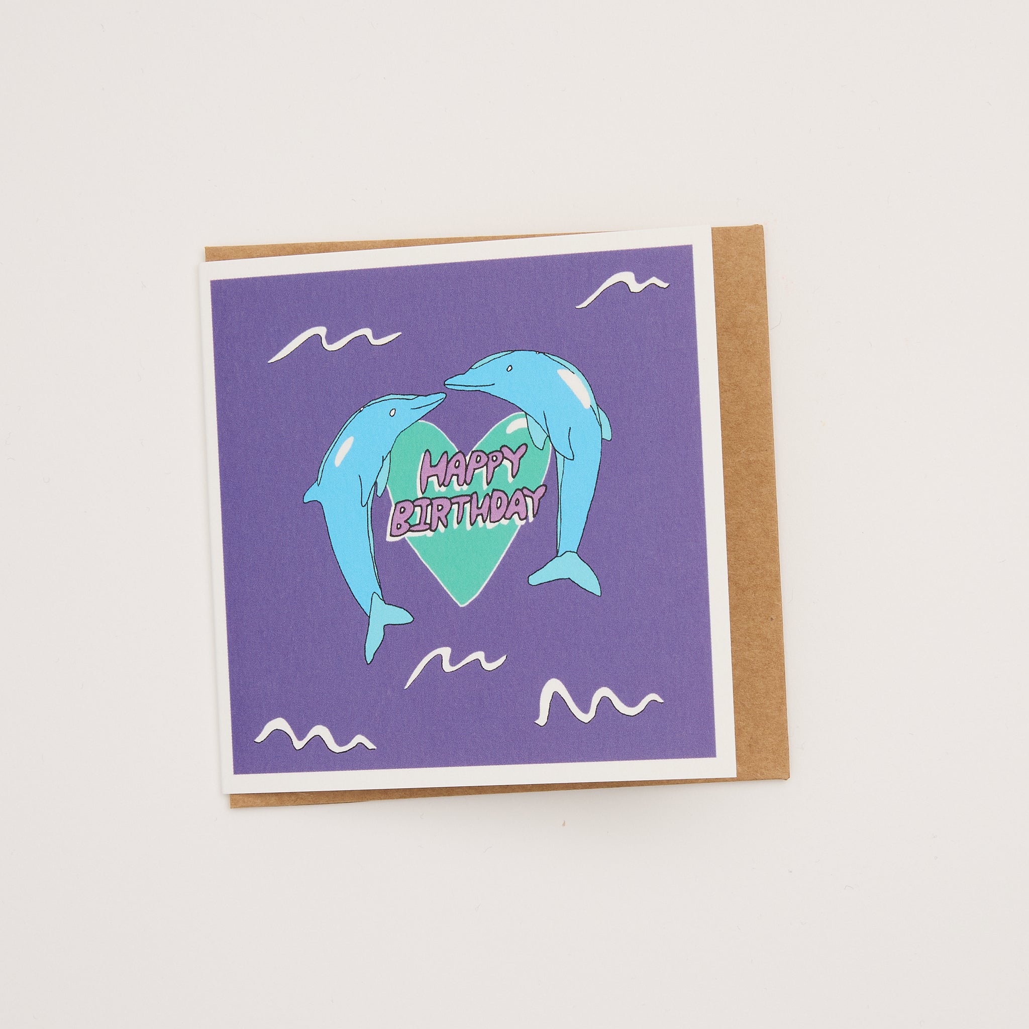 "Dolphin Wishes" - single mini card